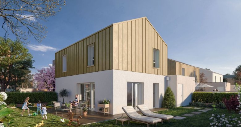 Achat / Vente programme immobilier neuf La Chapelle-sur-Erdre maisons à 20 min de route de Nantes (44240) - Réf. 9572