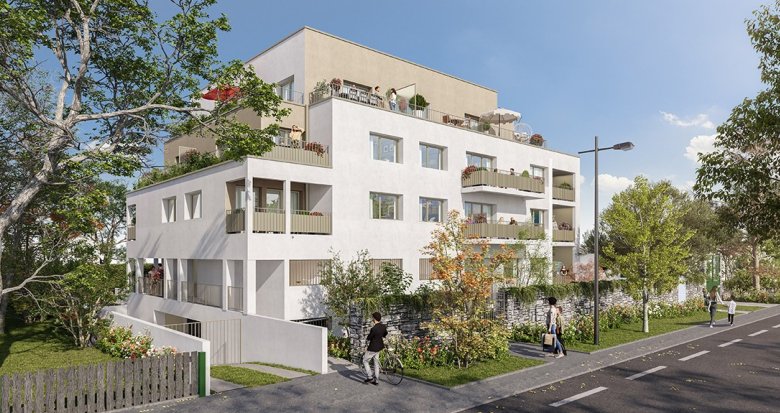 Achat / Vente programme immobilier neuf Nantes quartier Bords de Sèvre à 10 min à pied des Roches Vertes (44000) - Réf. 8809