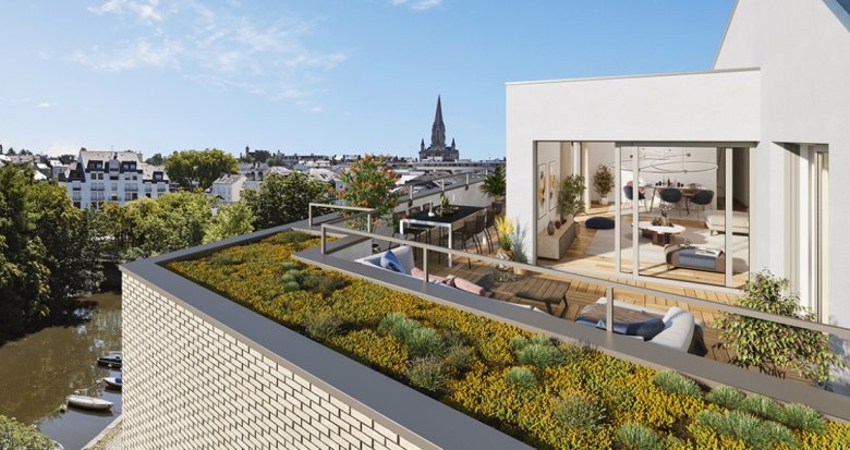 Achat / Vente programme immobilier neuf Nantes quartier prisé avec vue sur l’île de Versailles (44000) - Réf. 9557