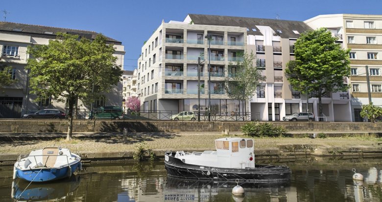 Achat / Vente programme immobilier neuf Nantes quartier prisé avec vue sur l’île de Versailles (44000) - Réf. 9557