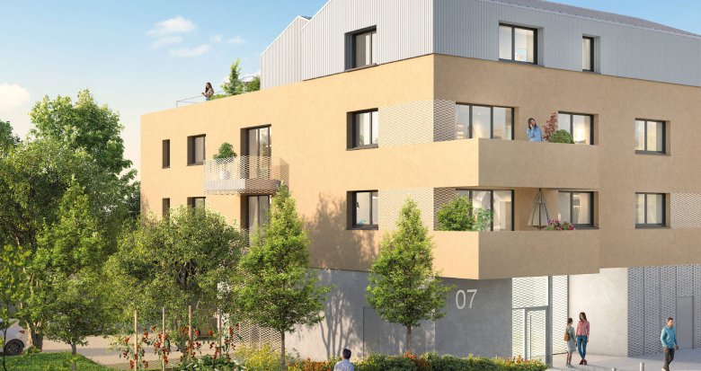 Achat / Vente programme immobilier neuf Saint-Herblain à 3 min de l’arrêt de bus ligne 91 (44800) - Réf. 9568