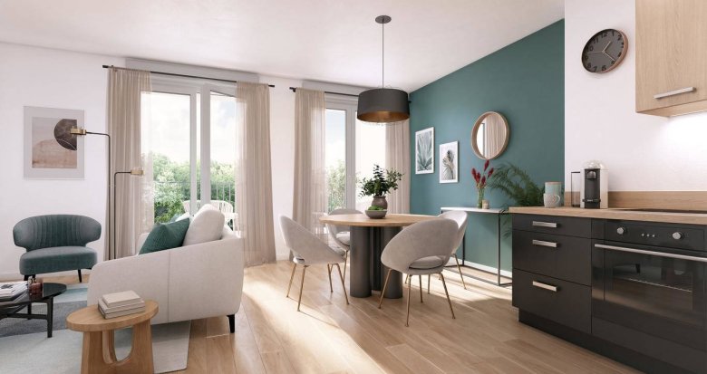 Achat / Vente programme immobilier neuf Saint-Herblain à 5 min de la gare La Basse Indre-Saint-Herblain (44800) - Réf. 8798